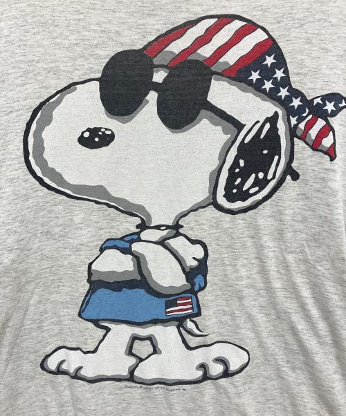 PEANUTS（ピーナッツ）PEANUTS (ピーナッツ) キャラクターTシャツ ライトグレー サイズ:不明の古着・服飾アイテム