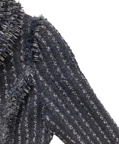 Rene（ルネ）Rene (ルネ) ツイードセットアップスーツ ブラック サイズ:36の古着・服飾アイテム