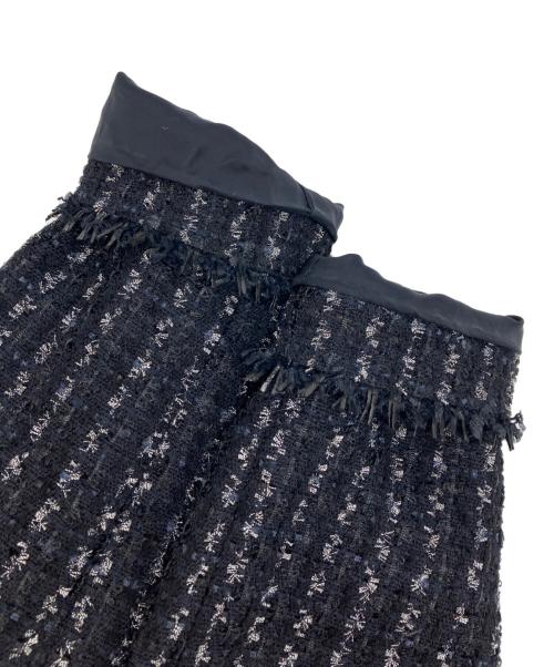 Rene（ルネ）Rene (ルネ) ツイードセットアップスーツ ブラック サイズ:36の古着・服飾アイテム