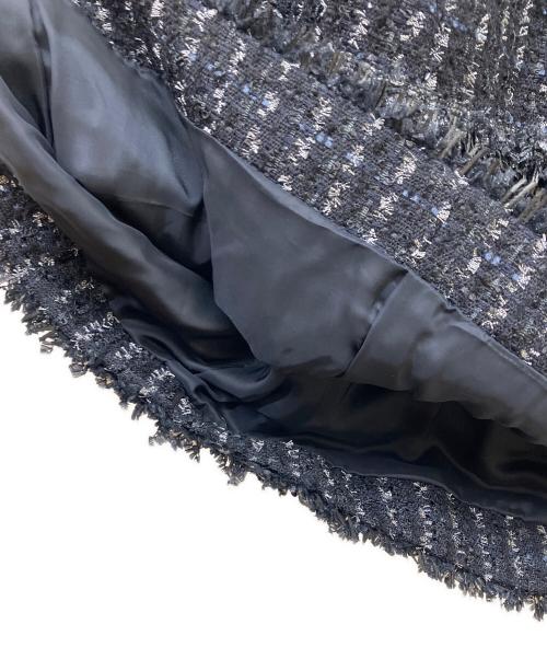 Rene（ルネ）Rene (ルネ) ツイードセットアップスーツ ブラック サイズ:36の古着・服飾アイテム