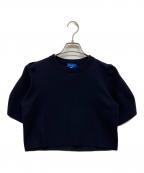 BLUE LABEL CRESTBRIDGEブルーレーベルクレストブリッジ）の古着「半袖ニット」｜ブラック