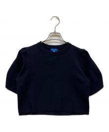BLUE LABEL CRESTBRIDGE（ブルーレーベルクレストブリッジ）の古着「半袖ニット」｜ブラック