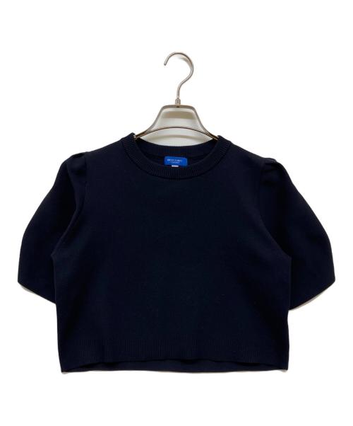 BLUE LABEL CRESTBRIDGE（ブルーレーベルクレストブリッジ）BLUE LABEL CRESTBRIDGE (ブルーレーベルクレストブリッジ) 半袖ニット ブラック サイズ:36の古着・服飾アイテム