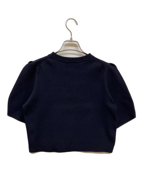 BLUE LABEL CRESTBRIDGE（ブルーレーベルクレストブリッジ）BLUE LABEL CRESTBRIDGE (ブルーレーベルクレストブリッジ) 半袖ニット ブラック サイズ:36の古着・服飾アイテム