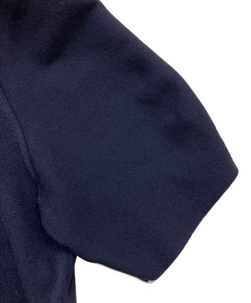 BLUE LABEL CRESTBRIDGE（ブルーレーベルクレストブリッジ）BLUE LABEL CRESTBRIDGE (ブルーレーベルクレストブリッジ) 半袖ニット ブラック サイズ:36の古着・服飾アイテム
