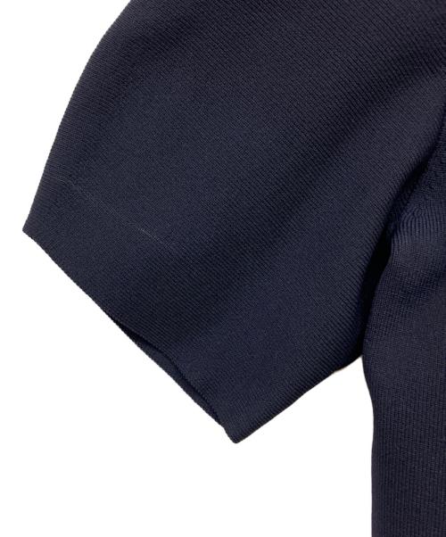 BLUE LABEL CRESTBRIDGE（ブルーレーベルクレストブリッジ）BLUE LABEL CRESTBRIDGE (ブルーレーベルクレストブリッジ) 半袖ニット ブラック サイズ:36の古着・服飾アイテム