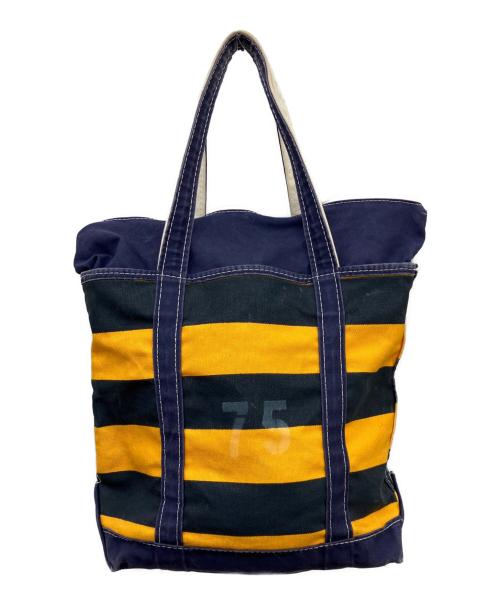 L.L.Bean（エルエルビーン）L.L.Bean (エルエルビーン) BOAT AND TOTE ネイビー×イエロー サイズ:不明の古着・服飾アイテム
