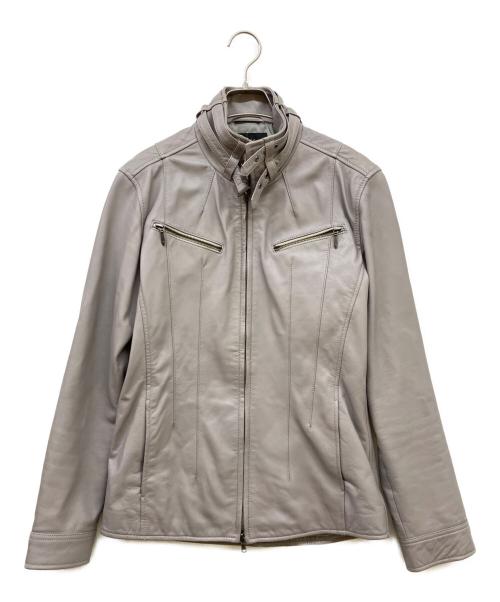 TORNADO MART（トルネードマート）TORNADO MART (トルネードマート) ラムレザージャケット ライトグレー サイズ:SIZE Freeの古着・服飾アイテム