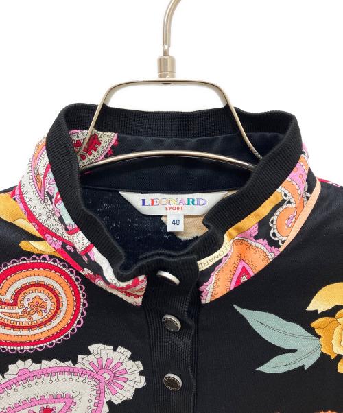 LEONARD SPORT（レオナール スポーツ）LEONARD SPORT (レオナール スポーツ) ポロシャツ ブラック サイズ:40の古着・服飾アイテム