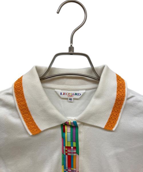 LEONARD SPORT（レオナール スポーツ）LEONARD SPORT (レオナール スポーツ) ポロシャツ ベージュ サイズ:40の古着・服飾アイテム