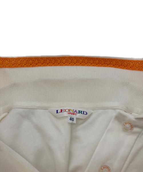 LEONARD SPORT（レオナール スポーツ）LEONARD SPORT (レオナール スポーツ) ポロシャツ ベージュ サイズ:40の古着・服飾アイテム