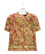 LEONARD FASHIONレオナールファッション）の古着「花柄カットソー」｜ベージュ