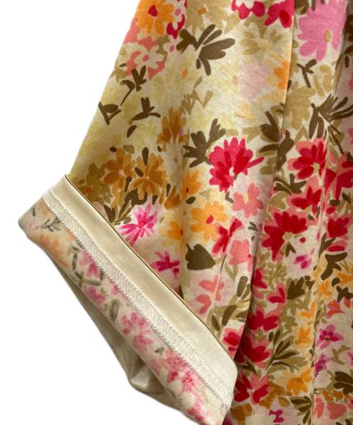 LEONARD FASHION（レオナールファッション）LEONARD FASHION (レオナールファッション) 花柄カットソー ベージュ サイズ:Mの古着・服飾アイテム