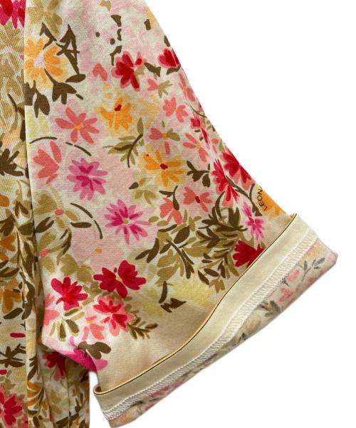 LEONARD FASHION（レオナールファッション）LEONARD FASHION (レオナールファッション) 花柄カットソー ベージュ サイズ:Mの古着・服飾アイテム