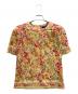 LEONARD FASHION（レオナールファッション）の古着「花柄カットソー」｜ベージュ