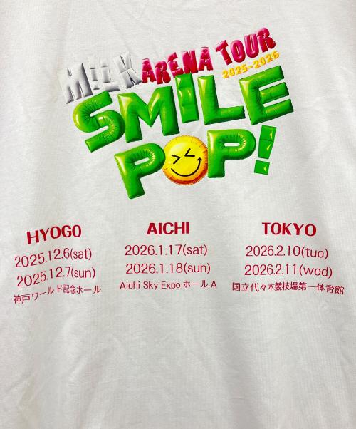Milk ARENA TOUR Tシャツ（ミルクアリーナツアーティシャツ）Milk ARENA TOUR Tシャツ (ミルクアリーナツアーティシャツ) SMILE POP!なツアーロンT ホワイト サイズ:-の古着・服飾アイテム