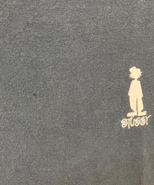 stussy（ステューシー）stussy (ステューシー) シャドーマンプリントTシャツ ブルー サイズ:Mの古着・服飾アイテム