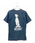 stussy (ステューシー) シャドーマンプリントTシャツ ブルー サイズ:M：8000円