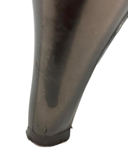 Vivienne Westwood ANGLOMANIA（ヴィヴィアンウエストウッドアングロマニア）Vivienne Westwood ANGLOMANIA (ヴィヴィアンウエストウッドアングロマニア) melissa (メリッサ) ビックリボンオープントゥラバーパンプス ブラック サイズ:US7の古着・服飾アイテム