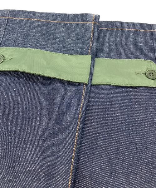 A.P.C.（アーペーセー）A.P.C. (アーペーセー) sacai (サカイ) PANTALON HARU切替デニムパンツ オリーブ×インディゴ サイズ:SIZE XXSの古着・服飾アイテム