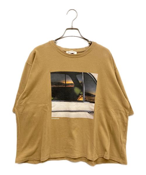 TOM WOOD（トムウッド）TOM WOOD (トムウッド) ワイドカットソー ブラウン サイズ:SIZE Sの古着・服飾アイテム