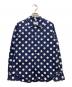 COMME des GARCONS COMME des GARCONS（コムデギャルソン コムデギャルソン）の古着「丸襟ドットシャツ」｜ホワイト×ネイビー