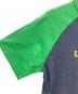 中古・古着 LACOSTE LIVE (ラコステライブ) 配色ラグランスリーブTシャツ ネイビー×グリーン サイズ:SIZE S：4000円