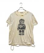 TEPPEI FURUYAMAテッペイフルヤマ）の古着「ダメージデザインTシャツ」｜クリーム