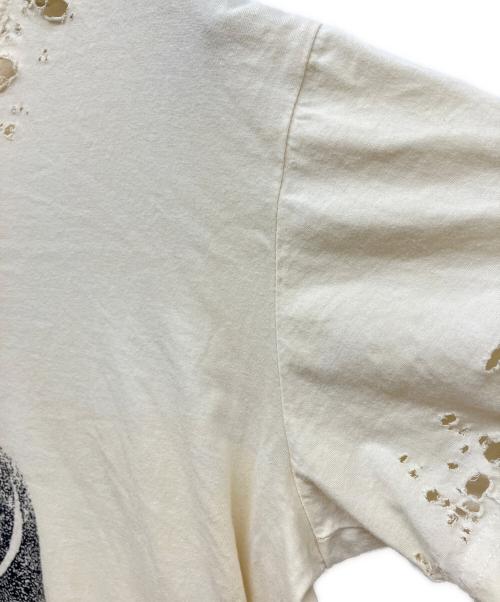 TEPPEI FURUYAMA（テッペイフルヤマ）TEPPEI FURUYAMA (テッペイフルヤマ) ダメージデザインTシャツ クリーム サイズ:不明の古着・服飾アイテム