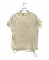 TEPPEI FURUYAMA (テッペイフルヤマ) ダメージデザインTシャツ クリーム サイズ:不明：9000円