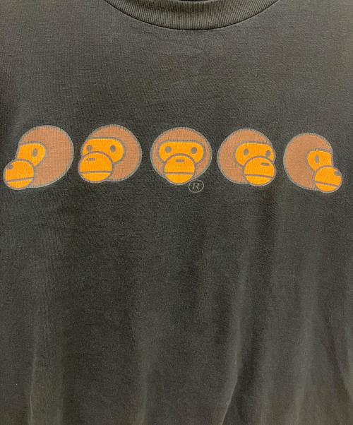 A BATHING APE（アベイシングエイプ）A BATHING APE (アベイシングエイプ) babymilo Tシャツ ブラック サイズ:MEDIUMの古着・服飾アイテム