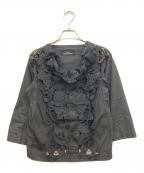 tricot COMME des GARCONSトリココムデギャルソン）の古着「切替ブラウス」｜ブラック