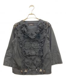 tricot COMME des GARCONS（トリココムデギャルソン）の古着「切替ブラウス」｜ブラック