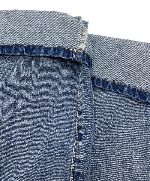 FRAY ID（フレイ アイディー）FRAY ID (フレイ アイディー) ハイウエストワイドビジューデニムパンツ インディゴ サイズ:SIZE 1の古着・服飾アイテム