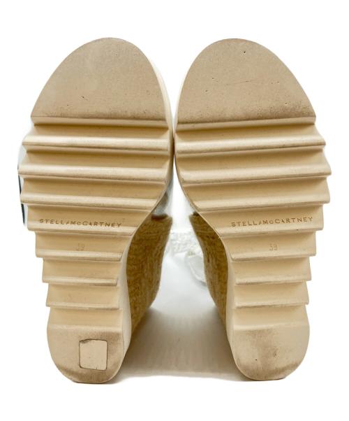 STELLA McCARTNEY（ステラマッカートニー）STELLA McCARTNEY (ステラマッカートニー) ガイアメタリックヒールエスパドリーユ ホワイト×シルバー サイズ:39の古着・服飾アイテム