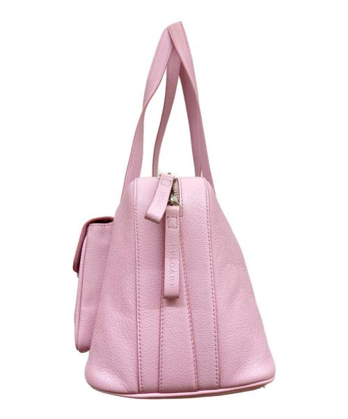 BVLGARI（ブルガリ）BVLGARI (ブルガリ) ダブルポケットボストンバッグ ピンクの古着・服飾アイテム