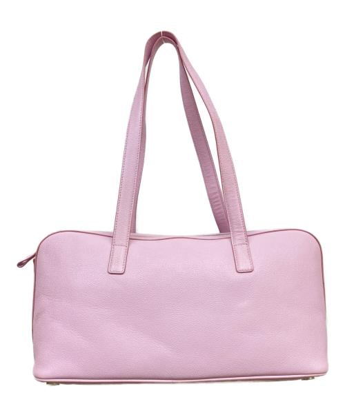 BVLGARI（ブルガリ）BVLGARI (ブルガリ) ダブルポケットボストンバッグ ピンクの古着・服飾アイテム