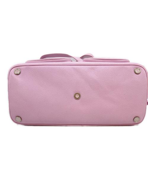 BVLGARI（ブルガリ）BVLGARI (ブルガリ) ダブルポケットボストンバッグ ピンクの古着・服飾アイテム