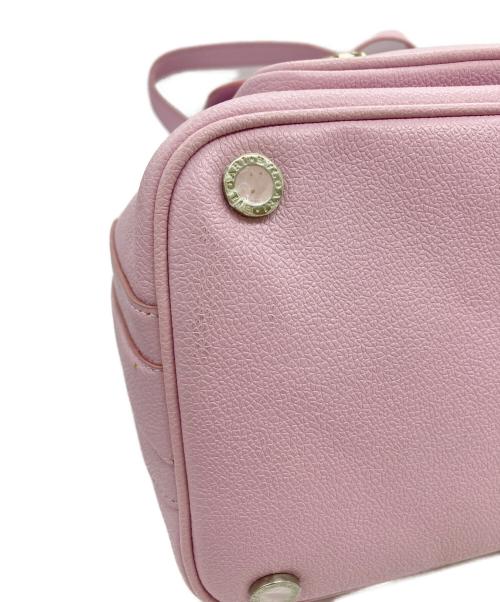 BVLGARI（ブルガリ）BVLGARI (ブルガリ) ダブルポケットボストンバッグ ピンクの古着・服飾アイテム