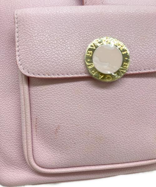BVLGARI（ブルガリ）BVLGARI (ブルガリ) ダブルポケットボストンバッグ ピンクの古着・服飾アイテム