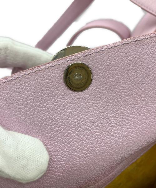 BVLGARI（ブルガリ）BVLGARI (ブルガリ) ダブルポケットボストンバッグ ピンクの古着・服飾アイテム
