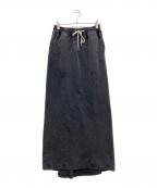 THEREDTHREADザレッドスレッド）の古着「S slit line sweat skirt」｜グレー