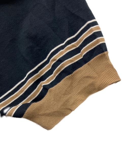 HERMES（エルメス）HERMES (エルメス) ニットポロシャツ ブラック サイズ:XXLの古着・服飾アイテム