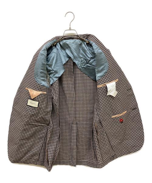 GUCCI（グッチ）GUCCI (グッチ) モヘアウールテーラードジャケット マルチカラー サイズ:7-52Rの古着・服飾アイテム