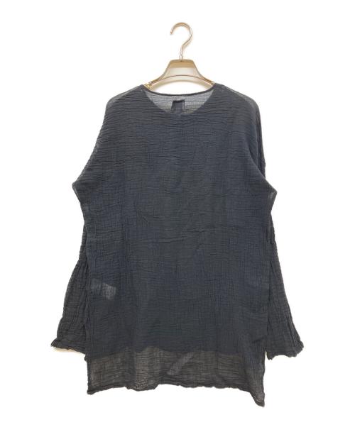 LES ATELIERS FRANCAIS DE CONFECTION（ル アトリエフランセ デ コンフェクション）LES ATELIERS FRANCAIS DE CONFECTION (ル アトリエフランセ デ コンフェクション) HENLY NECK L/SL シャツ ブラック サイズ:SIZE Freeの古着・服飾アイテム