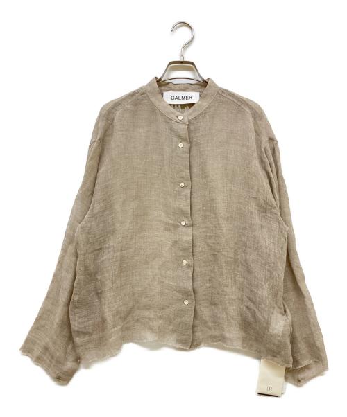 CALMER（カルメール）CALMER (カルメール) Plage (プラージュ) Mesh シャツ ベージュ サイズ:SIZE　F 未使用品の古着・服飾アイテム