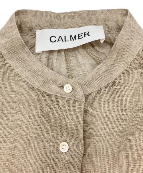 CALMER（カルメール）CALMER (カルメール) Plage (プラージュ) Mesh シャツ ベージュ サイズ:SIZE　F 未使用品の古着・服飾アイテム