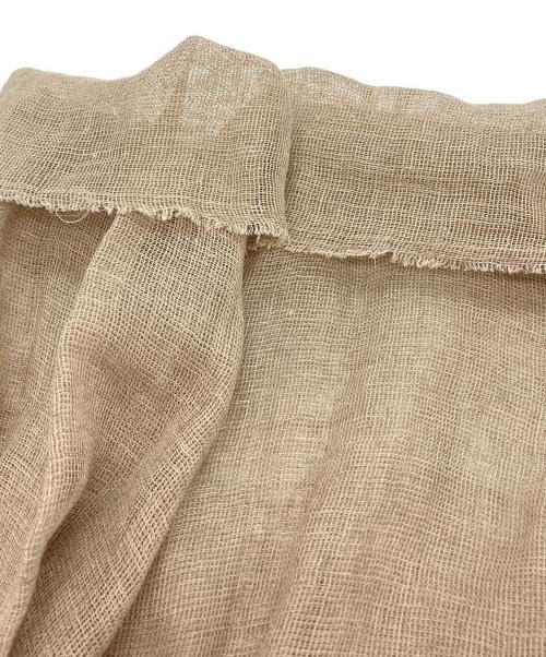 CALMER（カルメール）CALMER (カルメール) Plage (プラージュ) Mesh シャツ ベージュ サイズ:SIZE　F 未使用品の古着・服飾アイテム