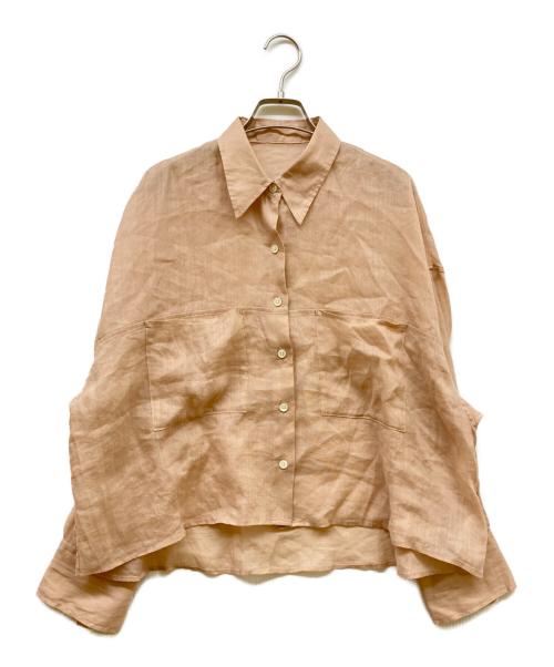 Plage（プラージュ）Plage (プラージュ) RAMIE LYOCELL CROPPED シャツ ピンク サイズ:SIZE Freeの古着・服飾アイテム