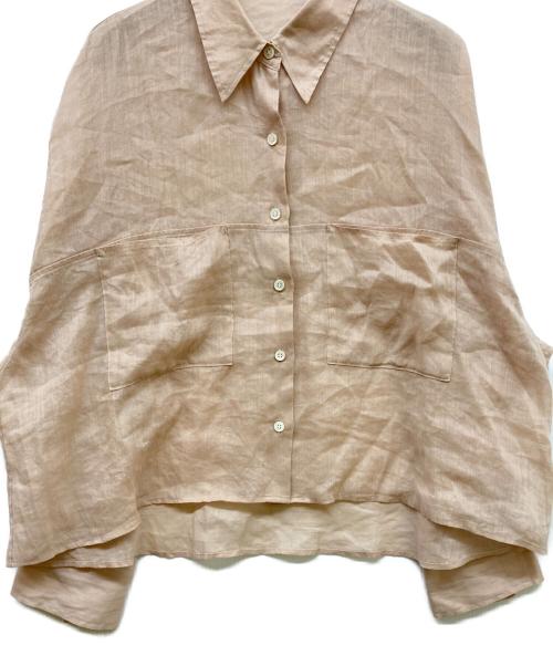 Plage（プラージュ）Plage (プラージュ) RAMIE LYOCELL CROPPED シャツ ピンク サイズ:SIZE Freeの古着・服飾アイテム